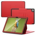 thumbnail image 1 of Case for Samsung Galaxy Tab A9 8.7" 2023 SM-X110 / SM-X115, PU Leather + PC + TPU Folio Flip Case with Strong Magnetic Multi-Angles Stand + 2 Card Slots for Tab A9 2023, Red, 1 of 8