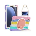 thumbnail image 1 of Case for Samsung Galaxy Tab A9 8.7 Inch 2023 SM-X110/SM-X115/SM-117, Rugged Military Grade Shockproof Cover with Rotatable Stand, Hand Strap, Shoulder Strap, Pencil Holder, 1 of 7