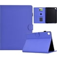 thumbnail image 1 of Case for Samsung Galaxy Tab A9 Plus 11.0" 2023 SM-X210/SM-X215/SM-X216, Fiber Texture PU Leather Folio Stand Cover Flip Tablet Case with Credit Card Slot & Auto Wake/Sleep & Magnetic Clasp, Purple, 1 of 6