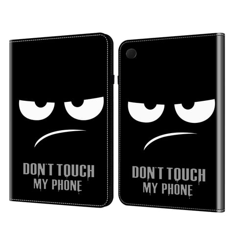 TECH CIRCLE For Samsung Galaxy Tab A9 Plus 11" (SM-X210), Galaxy Tab A11+ 11" (SM-X230) PU Leather Cute Folio Case with Card Slots/ Pen Holder/Stand - Lightweight Protective Slim Case, Don't Touch
