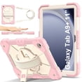 thumbnail image 1 of Case for Samsung Galaxy Tab A9+ / Tab A9 Plus 11 inch 2023 Model (SM-X210/X216/X218) Contrast Color Multi-functional Cover With Wrist Chain and Shoulder Strap, 1 of 7