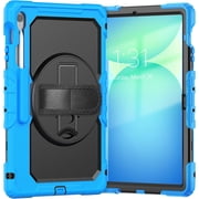 Case for Samsung Galaxy Tab S10 FE+ Plus 13.1 Inch 2025 Model X620/X626B, Heavy Duty Shockproof Protective Case with Screen Protector, 360  Rotating Stand, Hand/Shoulder Strap