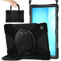 Case for Samsung Galaxy Tab S10 FE  Plus 13.1 Inch 2025 Model (X620/X626B),Rugged Silicone Cover with Handle Grip, 360 Kickstand, Strap & S Pen Holder