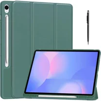 Case for Samsung Galaxy Tab S10 FE Plus / S10 FE  13.1 inch SM-X620/X626B/X628U, Slim Smart Cover Lightweight Hard Shell Protective Cover with Multi-Angle Stand, Universal Stylus Pen