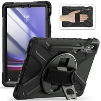 Case for Samsung Galaxy Tab S10 Lite / S10 FE / S9 FE 5G / S9 Tablet 10.9''/11'' Protective,Shockproof Protective Kids Case with Pencil Holder, 360 Rotating Hand Strap,Shoulder Strap