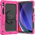thumbnail image 1 of Case for Samsung Galaxy Tab S10 Plus 12.4 Inch 2024/S9 FE Plus/S9 Plus 2023, Heavy Duty Shockproof Protective Case with Screen Protector, 360° Rotating Stand, Hand/Shoulder Strap, 1 of 9