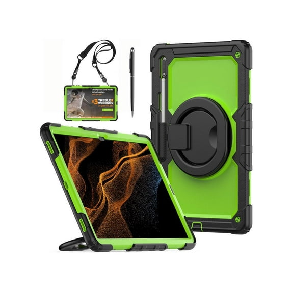 Case for Samsung Galaxy Tab S10 Ultra 2024 / S9 Ultra 2023 / Galaxy S8 Ultra 14.6 inch Protective Cover with Screen Protector Stylus Pen Pen Holder Hand/Shoulder Strap