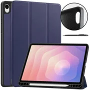 Case for Samsung Galaxy Tab S11 11 inch 2025 SM-X730 X736B, Slim Protective Cover, Auto Wake Sleep, Soft TPU Protective Cover with Pencil Holder Stand Stylus Pen