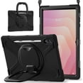 thumbnail image 1 of Case for Samsung Galaxy Tab S11 Ultra (14.6-inch) 2025 Model (SM-X930/SM-X936B),Rugged Silicone Cover with Handle Grip, 360 Kickstand, Strap & S Pen Holder, 1 of 9