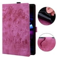 thumbnail image 1 of Case for Samsung Galaxy Tab S9 FE+ 12.4" 2023 SM-X610/SM-X616, Embossed Multiple Viewing Angles PU Leather Magnetic Stand Flip Folio Case Cover with Card Slots & Pencil Holder, Rose, 1 of 7