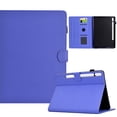 thumbnail image 1 of Case for Samsung Galaxy Tab S9/S8/S7 11 inch, Fiber Texture PU Leather Folio Stand Cover Flip Tablet Case with Credit Card Slot & Auto Wake/Sleep & Magnetic Clasp for Galaxy Tab S9/S8/S7 11", Purple, 1 of 6