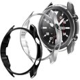 thumbnail image 1 of Case for Samsung Galaxy Watch 3 45mm, [3 Pack] PC Hard Shockproof Anti-Scratch Protective Bumper Shell Protector Cover for Galaxy Watch 3 45mm Smartwatch Accessories(Clear&Black&Sliver,, 1 of 4