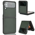 thumbnail image 1 of Case for Samsung Galaxy Z Flip 3, Carbon Fiber Leather Soft TPU Shockproof Drop Resistant Anti-Scratches Slim Folding Cover for Samsung Galaxy Z Flip 3,Green, 1 of 6