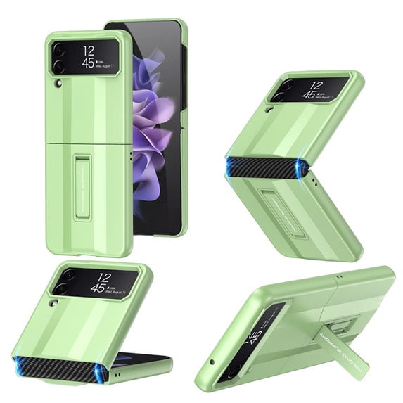 Case for Samsung Galaxy Z Flip 4 5G 2022, Allytech Kickstand Military Heavy Duty Shockproof Impact Resistance Protective Case for Samsung Z Flip4, Green