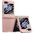 thumbnail image 1 of Case for Samsung Galaxy Z Flip 5 5G (2023) with Hinge Protection, Matte Hard PC Cover Slim Fit Protective Lightweight Phone Case with Small Screen Protector for Samsung Galaxy Z Flip 5 - Pink, 1 of 6