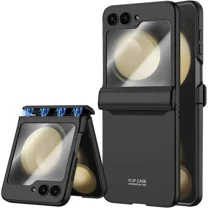 Case for Samsung Galaxy Z Flip 5 Case, Hinge Protection, Built-in Screen Protector, Wireless Charging, Shockproof, Anti Scratch Slim Phone Protective Cover for Galaxy Z Flip 5, 2023