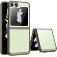 thumbnail image 1 of Case for Samsung Galaxy Z Flip 5 Phone Case Slim Dropproof [Defend from Drop/Scratch/Slip/Fingerprint] Clear Acrylic Hard Back Soft TPU Bumper Hybrid Phone Case for Samsung Z Flip 5-Crystal Black, 1 of 16