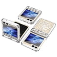 thumbnail image 1 of Case for Samsung Galaxy Z Flip 6 Plating Texture Mechanical Legend Rugged Folding Cover, with Screen Protector Hinge Protection Shockproof Phone Case for Samsung Galaxy Z Flip 6, Silver, 1 of 8