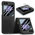 thumbnail image 1 of Case for Samsung Galaxy Z Flip 6 Skin-Friendly Folding Case, Slim Rugged PC Cover with Screen Protective Film, Full Coverage Shockproof Anti-Scratches Case for Samsung Galaxy Z Flip 6, Black, 1 of 6