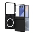thumbnail image 1 of Case for Samsung Galaxy Z Flip 7 FE / Z Flip 6,HD Tempered Glass Outer Film + Matte PC Protective Cover with Hinge Protection,Compatible with MagSafe,Ultra Slim Anti-Scratch Phone Cover,Black, 1 of 5