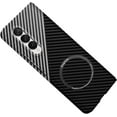 thumbnail image 1 of Case for Samsung Galaxy Z Fold 3 5G Case Compatible with MagSafe Charger, Carbon Fiber Textures Slim Fit Lightweight Shockproof Phone Case, Black&Silver, 1 of 8