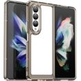 thumbnail image 1 of Case for Samsung Galaxy Z Fold 3 5G Case Slim Dropproof [Defend from Drop/Scratch/Slip/Fingerprint] Clear Acrylic Hard Back Soft TPU Bumper Hybrid Phone Cover for Samsung Z Fold 3 5G-Crystal Black, 1 of 14