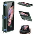 thumbnail image 1 of Case for Samsung Galaxy Z Fold 3 5G Cover with S Pen Holder, Allytech Hard PC Folding Hinge Protection Magnetic Bracket Kickstand All-Inclusive Magnetic Suction Cover for Galaxy Z Fold3 2021,Darkgreen, 1 of 12