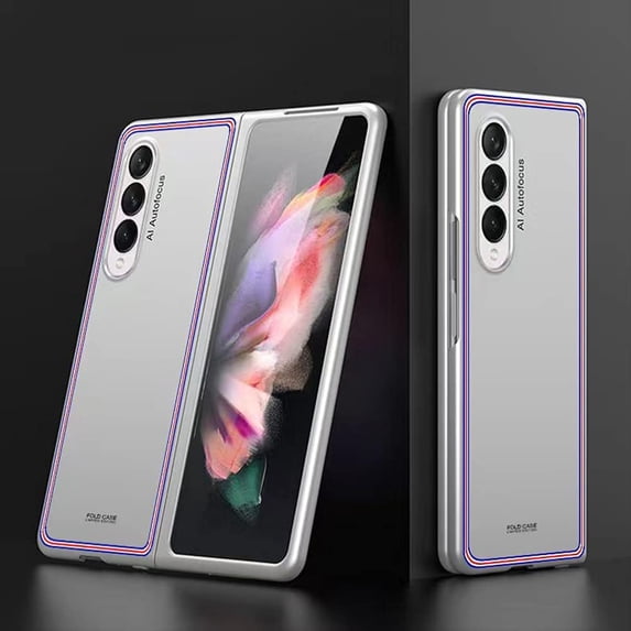 Case for Samsung Galaxy Z Fold 3 5G Phone Case Cover, Ultra-Thin Folding Screen Z Fold 3 5G Case Protective Cases, Covers Designed for Samsung Galaxy Z Fold 3 5G, Contour White