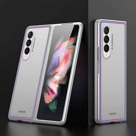 Case for Samsung Galaxy Z Fold 3 5G Phone Case Cover, Ultra-Thin Folding Screen Z Fold 3 5G Case Protective Cases, Covers Designed for Samsung Galaxy Z Fold 3 5G, Contour White