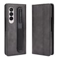 thumbnail image 1 of Case for Samsung Galaxy Z Fold 4 5G with S Pen Holder - Shockproof PU Leather Case Flip Folio Cover - Compatible with Samsung Galaxy Z Fold 4 5G - Black, 1 of 7