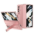 thumbnail image 1 of Case for Samsung Galaxy Z Fold 4, Anti-Scratch Shockproof Glossy PC Ultra Slim Hinge Protection Wireless Charging with Screen Protector Phone Cover for Samsung Galaxy Z Fold 4 - Rosegold, 1 of 7