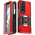 thumbnail image 1 of Case for Samsung Galaxy Z Fold 4 Case Kickstand Holder Built-in Magnetic Car Mount Shockproof Camera Protective Case for Samsung Galaxy Z Fold 4 Phone Case (Red), 1 of 9