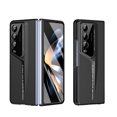 thumbnail image 1 of Case for Samsung Galaxy Z Fold 4 with Tempered Glass Screen Protector and Camera Lens Protector, Hard PC Shockproof Anti-Fingerprint Slim Frosted Rugged Cover for Samsung Galaxy Z Fold 4, Black, 1 of 8
