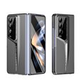 thumbnail image 1 of Case for Samsung Galaxy Z Fold 4 with Tempered Glass Screen Protector and Camera Lens Protector, Hard PC Shockproof Anti-Fingerprint Slim Frosted Rugged Cover for Samsung Galaxy Z Fold 4, Gray, 1 of 8
