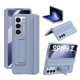 thumbnail image 1 of Case for Samsung Galaxy Z Fold 5 with Kickstand, PU Leather Hinge Protection & Full Body with Built-in Screen Protector PC Protective Phone Stand Case for Samsung Galaxy Z Fold 5G, Blue, 1 of 7