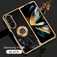 thumbnail image 1 of Case for Samsung Galaxy Z Fold 5, Luxury Astronaut Ring Hoder Stand Plating Ultra Slim Support Magnetic Car Mount Drop Protective Phone Case Cover for Samsung Galaxy Z Fold 5, Black, 1 of 12