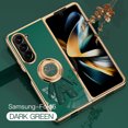 thumbnail image 1 of Case for Samsung Galaxy Z Fold 5, Luxury Astronaut Ring Hoder Stand Plating Ultra Slim Support Magnetic Car Mount Drop Protective Phone Case Cover for Samsung Galaxy Z Fold 5, Darkgreen, 1 of 12