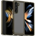 thumbnail image 1 of Case for Samsung Galaxy Z Fold 5 Phone Case Slim Dropproof [Defend from Drop/Scratch/Slip/Fingerprint] Clear Acrylic Hard Back Soft TPU Bumper Hybrid Phone Case for Samsung Z Fold 5-Crystal Black, 1 of 16