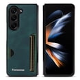 thumbnail image 1 of Case for Samsung Galaxy Z Fold 5, Vintage Premium PU Leather Wallet Case with Credit Card Slot Holder Ultra Slim Drop Protective Lightweight Phone Case Cover for Samsung Galaxy Z Fold 5 5G, Green, 1 of 8