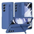 thumbnail image 1 of Case for Samsung Galaxy Z Fold 6 with Hidden Kickstand & Stylus, Rugged PC Hinge Protection Anti-Scratch Anti-Fall Non-Slip Case [Built-in Screen Protector & Pen Slot] - Blue, 1 of 7