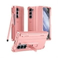 thumbnail image 1 of Case for Samsung Galaxy Z Fold 6, with S Pen Holder (Free S Pen) and Adjustable Stand Modes, Built-in Screen Protector Slim All-Inclusive Hard PC Shockproof Case for Samsung Z Fold 6 5G, Pink, 1 of 7