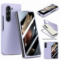 thumbnail image 1 of Case for Samsung Galaxy Z Fold 6 Skin-Friendly Folding Case, Slim Rugged PC Cover with Screen Protective Film, Full Coverage Shockproof Anti-Scratches Case for Samsung Galaxy Z Fold 6,Purple, 1 of 7