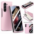 thumbnail image 1 of Case for Samsung Galaxy Z Fold 6 Skin-Friendly Folding Case, Slim Rugged PC Cover with Screen Protective Film, Full Coverage Shockproof Anti-Scratches Case for Samsung Galaxy Z Fold 6,Pink, 1 of 7