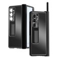 thumbnail image 1 of Case for Samsung Galaxy Z Fold 7, 3-in-1 Magnetic Hinge Protection & Lens Protection Case with Pen Holder with Screen Protector, Compatible with Samsung Galaxy Z Fold 7 5G, Black, 1 of 7