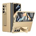 thumbnail image 1 of Case for Samsung Galaxy Z Fold 7, Anti-Scratch Shockproof Plating PC + PU Leather Ultra Slim, with Screen Protector Full Body Protection Case Cover for Samsung Galaxy Z Fold 7, Gold, 1 of 7