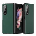thumbnail image 1 of Case for Samsung Galaxy Z Fold4, Lychee Pattern Classic PU Leather + TPU Military Grade Shockproof Cover, Camera Lens Protection All-Inclusive Foldable Case for Samsung Galaxy Z Fold4, Green, 1 of 8