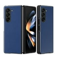 thumbnail image 1 of Case for Samsung Galaxy Z Fold5, Lychee Pattern Classic PU Leather + TPU Military Grade Shockproof Cover, Camera Lens Protection All-Inclusive Foldable Case for Samsung Galaxy Z Fold5, Blue, 1 of 8