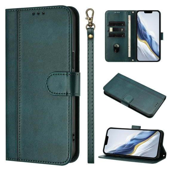 Case for Samsung J5 Pro 2017 Wallet Phone Cover with Wrist Strap, Card Slots and Cash Pocket, PU Leather Magnetic Closure and Anti-Drop Stand Flip Protective Shockproof Case