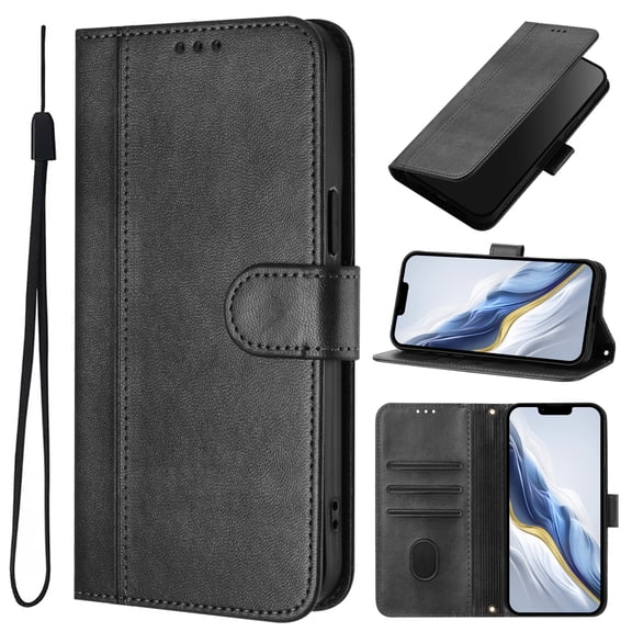 Case for Samsung Note 10 Lite Wallet Case, Card Holder Slots, PU Leather Phone Cover, Wrist Strap, Magnetic Closure,Stand Flip Shockproof Protective Case