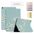 thumbnail image 1 of Case for Samsung Tab A7 10.4 2020, Slim Lightweight Smart Shell Multi-angle Viewing Kickstand Cover with Flower Pattern Magnetic Folio Case for Galaxy Tab T500/T505/T507,Gardenias, 1 of 5